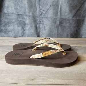 Reef Ginger Woven Strap Flip Flop Sandals